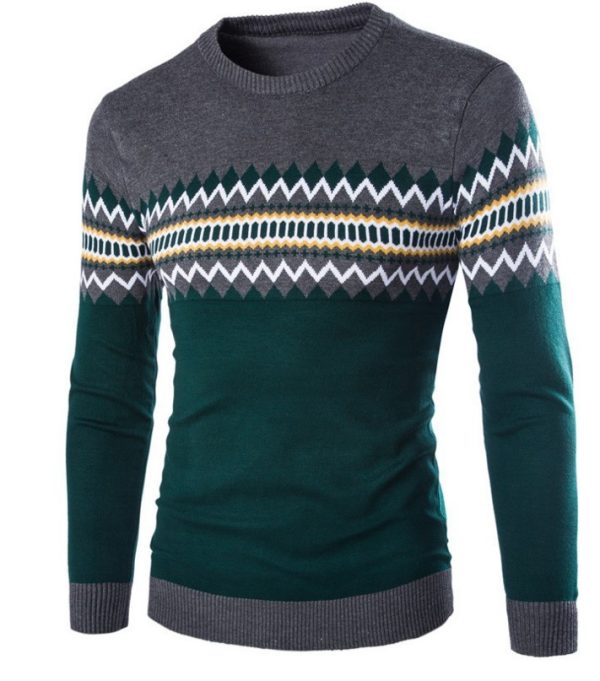 Men's sweater pullover round neck - Image 2