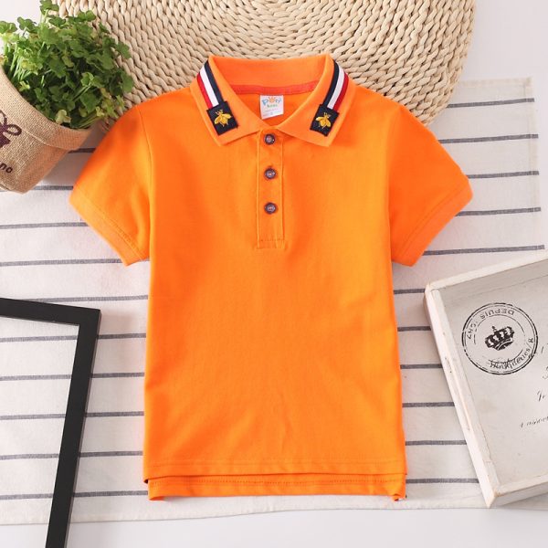 Solid color polo shirt - Image 5