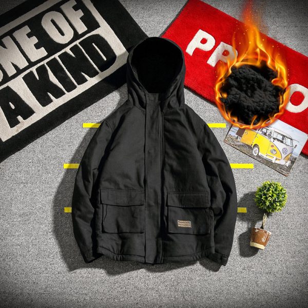 Men's Windproof Parkas Winter Military Fashion Jacket Men Thick Casual Outwear Jacket Plus Size 5XL Velvet Warm Coat Men - Image 5