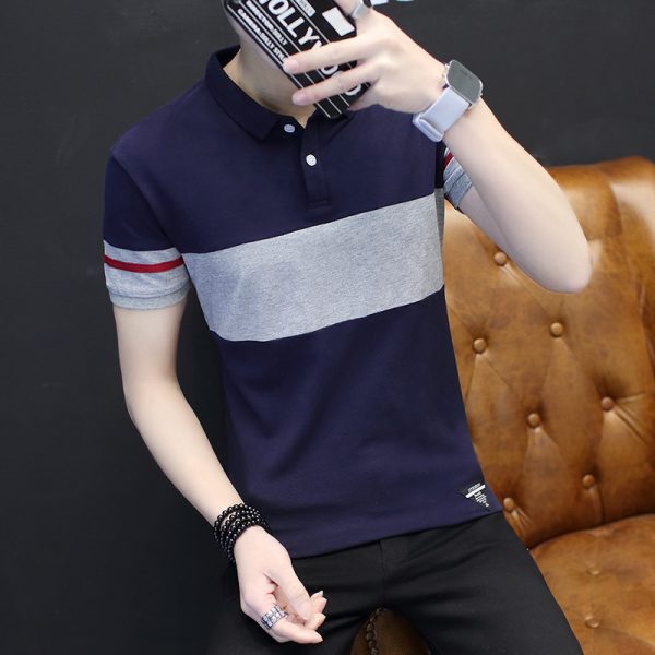Short sleeve shirt collar polo shirt - Image 4